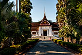 Luang Prabang, Laos  - the Royal or Palace - the graceful stupa-like spire, resulting in a tasteful fusion of European and Lao design.